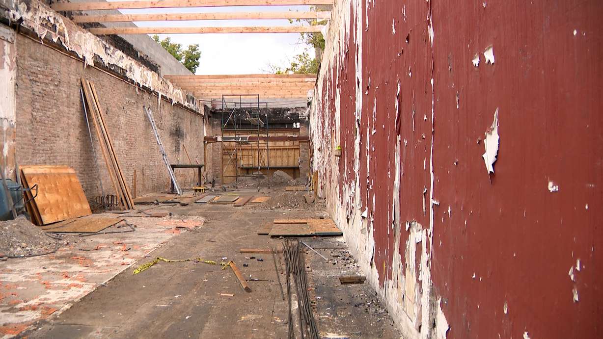 A look one year after a devastating fire burned down five businesses on Salt Lake City's Main Street. (Photo: Nathaniel Gillis, KSL)