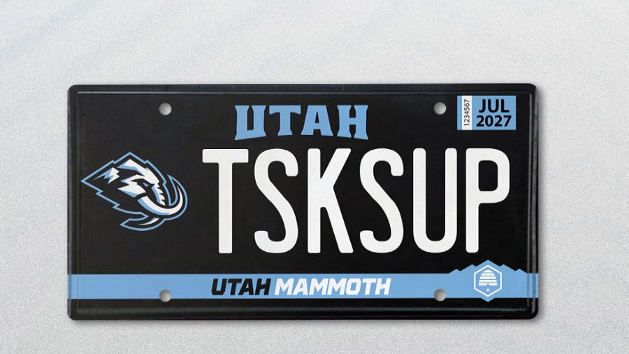 Utah drivers will be able to rep their favorite hockey team as the Utah Mammoth license plates are ...