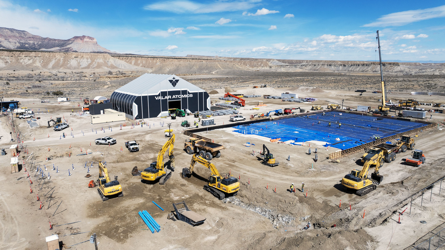 Workers continue to prepare the facility at Valar Atomics in Orangeville on March 10, 2026, for a small modular reactor. The facility in June reached zero-power fueled criticality. (Photo: Scott G Winterton, Deseret News)