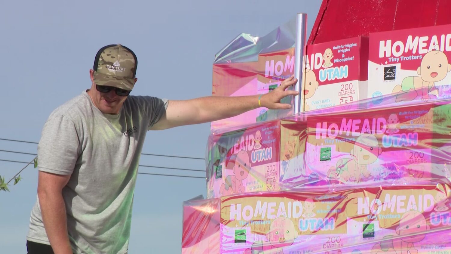 Families showed up with diapers and plenty of energy to give on Friday with donation that will go t...