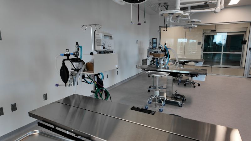 A surgery room at USU's new Veterinary Sciences building. (Mike Anderson, KSL)